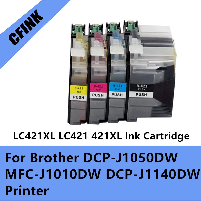 LC421XL LC 421 421XL LC421XL Compatible Ink Cartridge For Brother DCP-J1050DW MFC-J1010DW DCP-J1140DW Printer