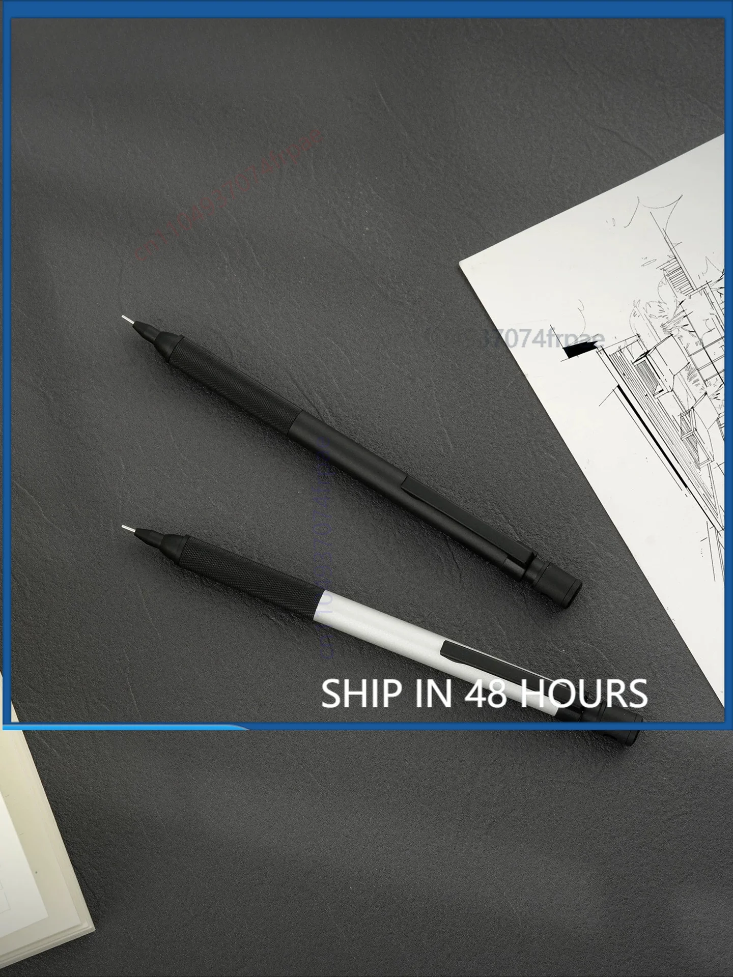 For Luddite TechDraw 2 Metal Drafting Pencil Solid Brass Internal Structure Aluminum Body Precision Drawing Mechanical Pencil