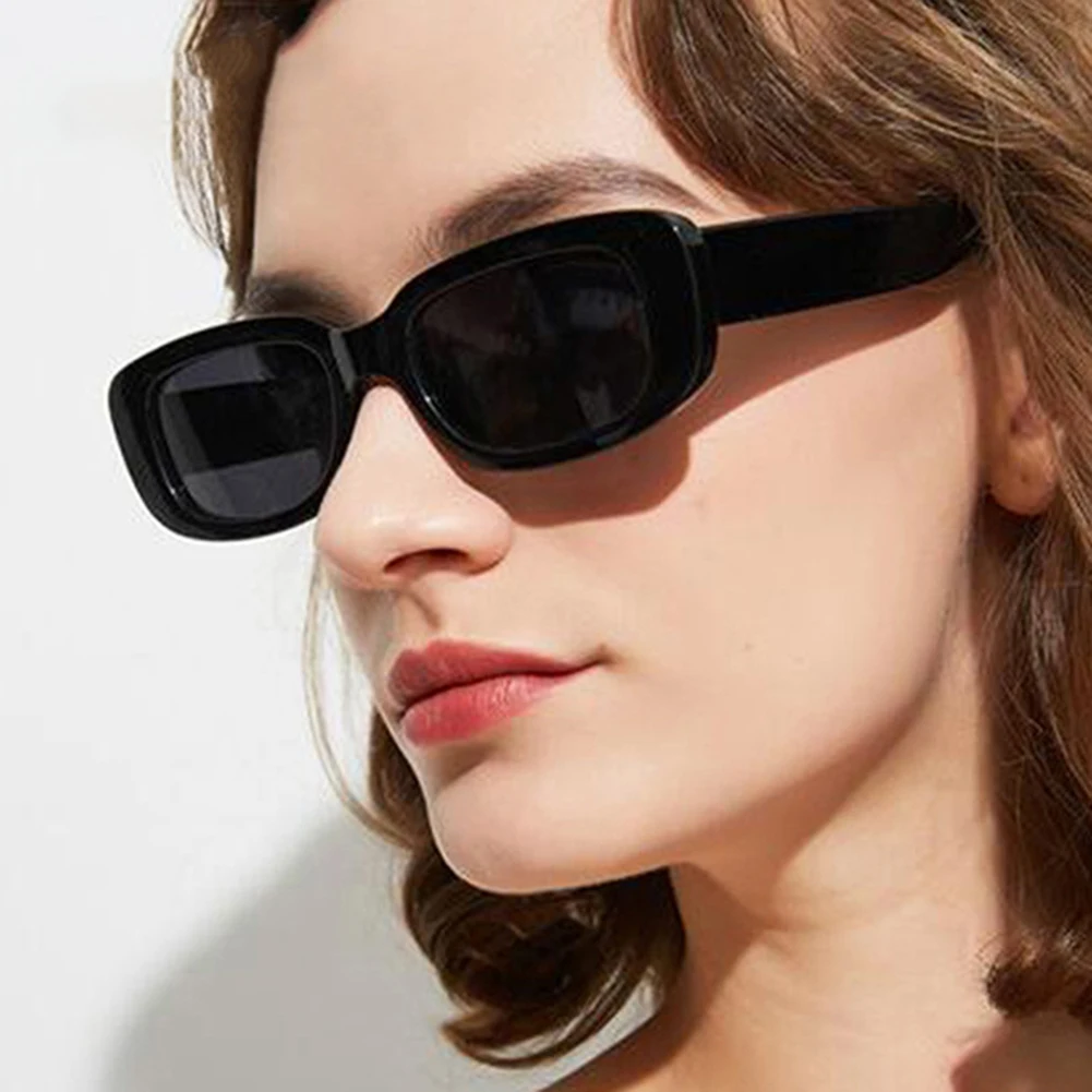 2023 New Fashion Summer Vintage Small Square Frame Sunglasses For Women Retro Punk Rectangle Sun Glasses Eyewear Shades