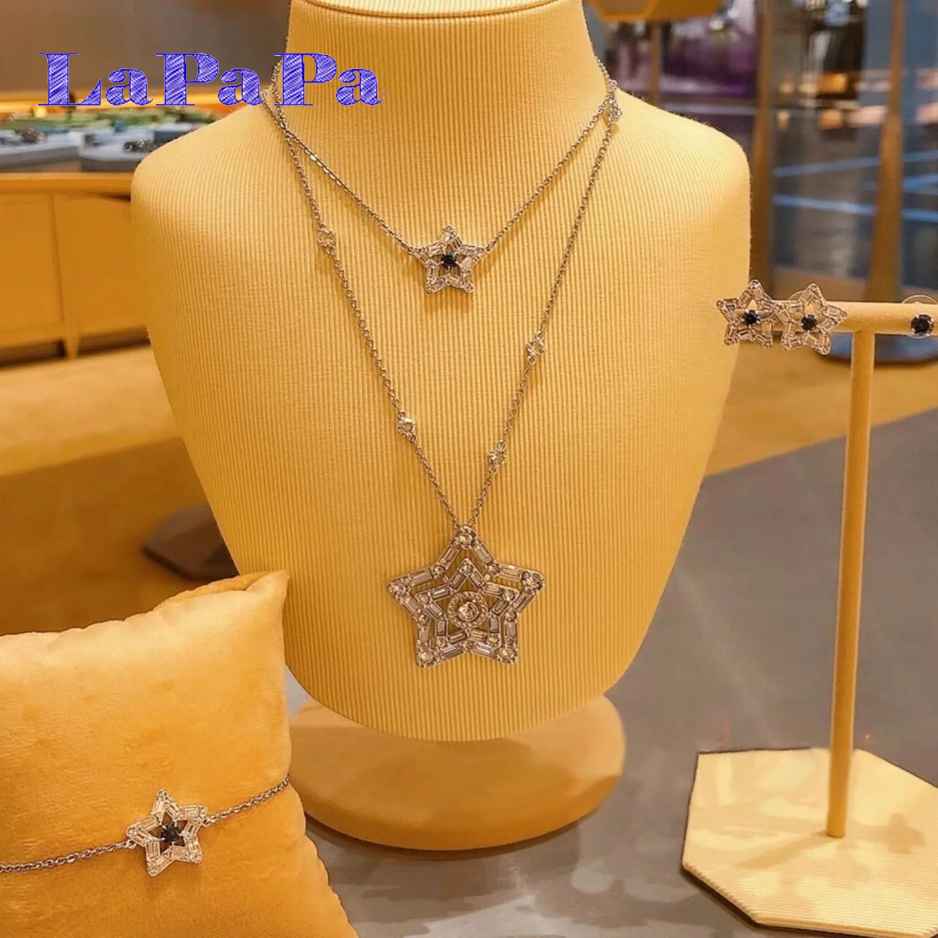 

2025 New Trend Charm for Women High-end Jewelry Set Original Luxury Necklaces Earrings Bracelets Rings Wedding Gifts