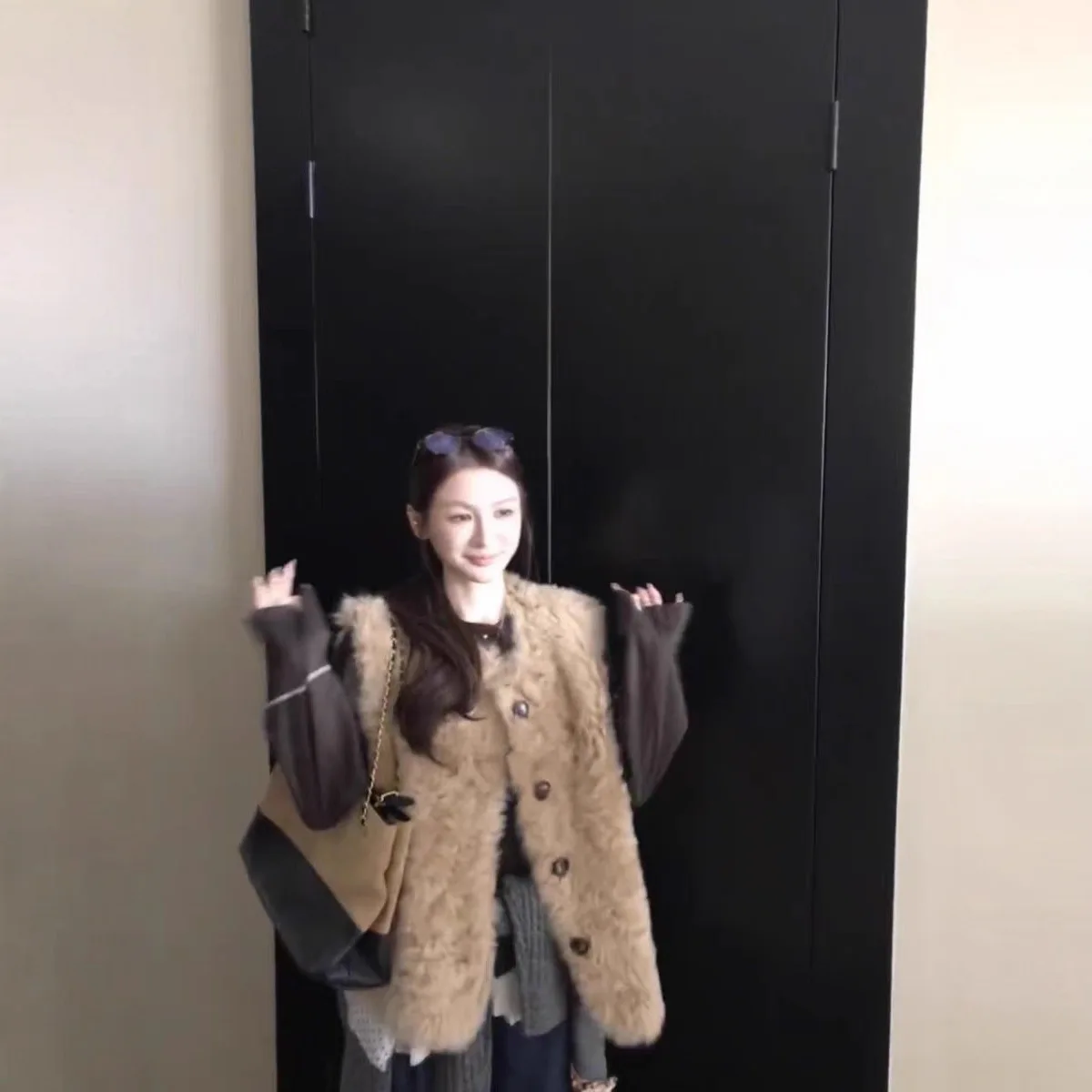 

Vests Waistcoats Thick Womens Tops For Woman Autumn Corduroy Buttoned Preppy College Academia Breathable Youthful Layered Chic