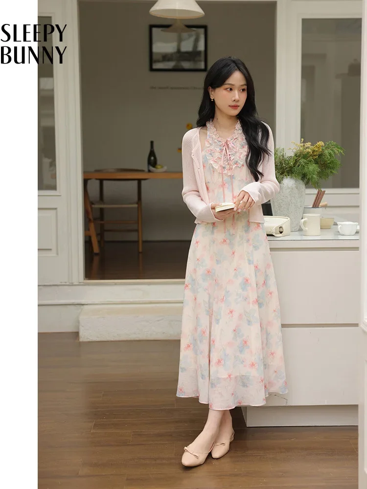 여름 홀터넥 넥 꽃 쉬폰 맥시 드레스 여성용 민소매 휴가 롱 드레스 Flowy Slim Fit Boho Beach Holiday Sundress