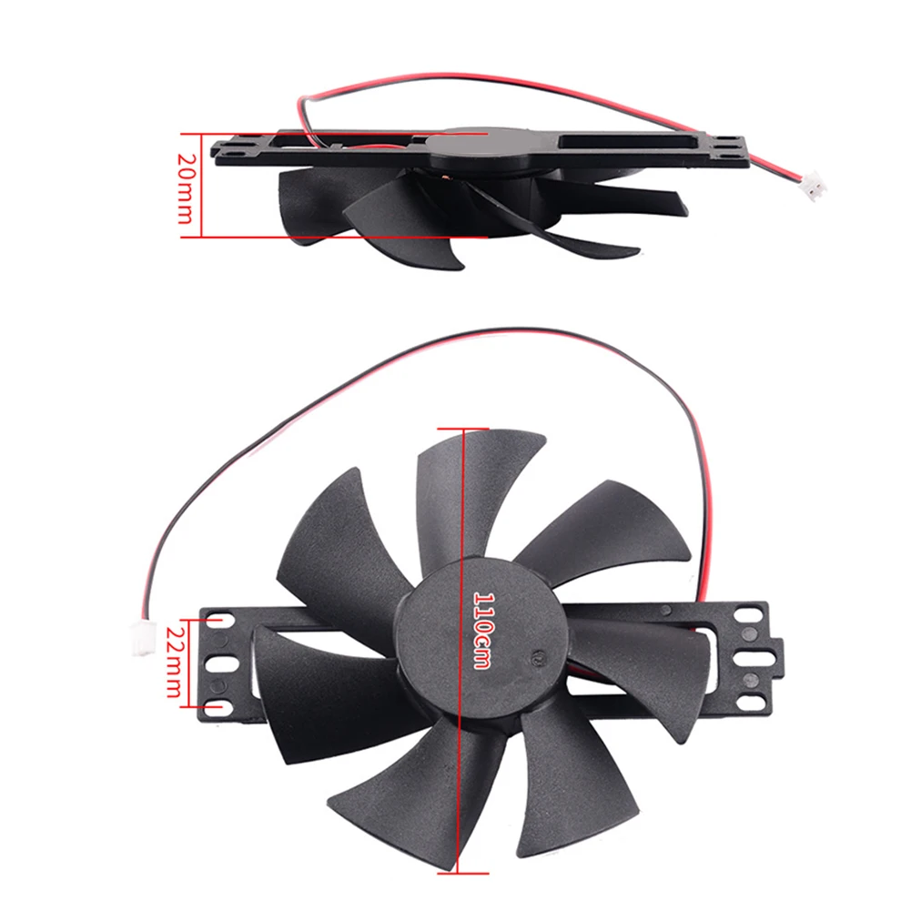 التعريفي طباخ مروحة التبريد DC18V البلاستيك سبعة شفرة فرش مروحة التبريد 130*110*20 مللي متر التعريفي طباخ مروحة التبريد الرئيسية