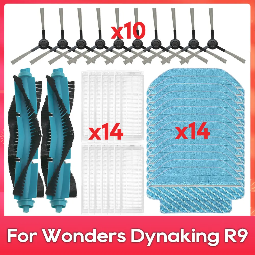 Fit For ( Wonders Dynaking R9 ) Hepa Filter Main Side Brush Mop Rag Robot Vacuum Cleaner Spare Part Accessories