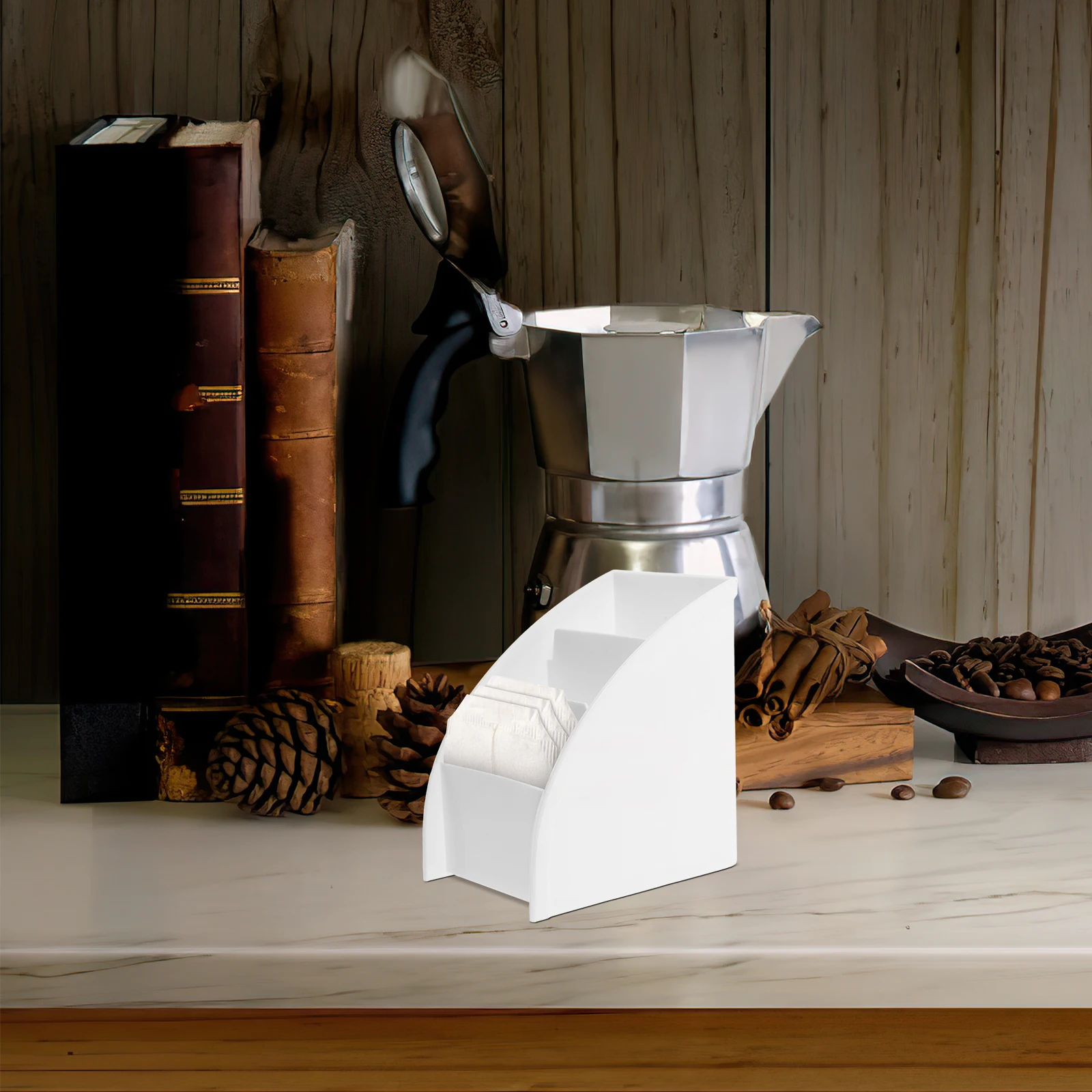 

1pc Coffee Storage Box Tea Bag Organizer Plastic Container Compartment Boxes Kitchen Sundries Holder Transparent Case Storage