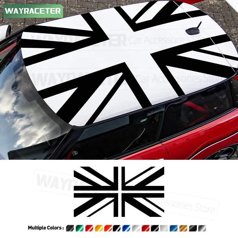 4 Pcs/Set Union Jack Car Roof Window Sticker Sunroof Vinyl Decal For MINI Cooper R56 F56 F55 F60 R60 F54 F66 F65 R50 J05 U25 R61