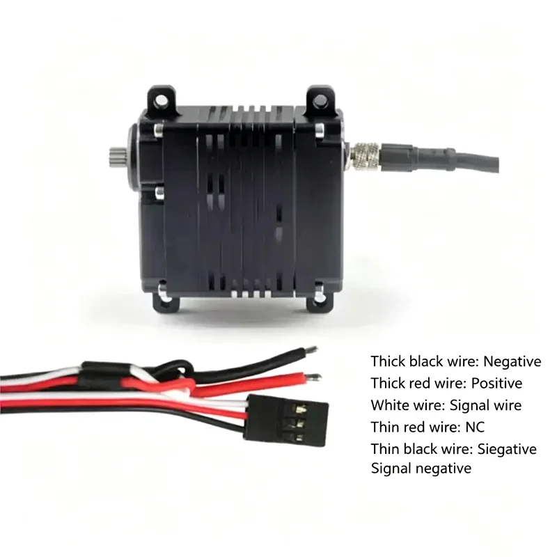 HV 28V 120kg.cm Servo By Happymodel, Waterproof Heavy Duty Servo, Flat Mount for UAV Wing Aileron Control
