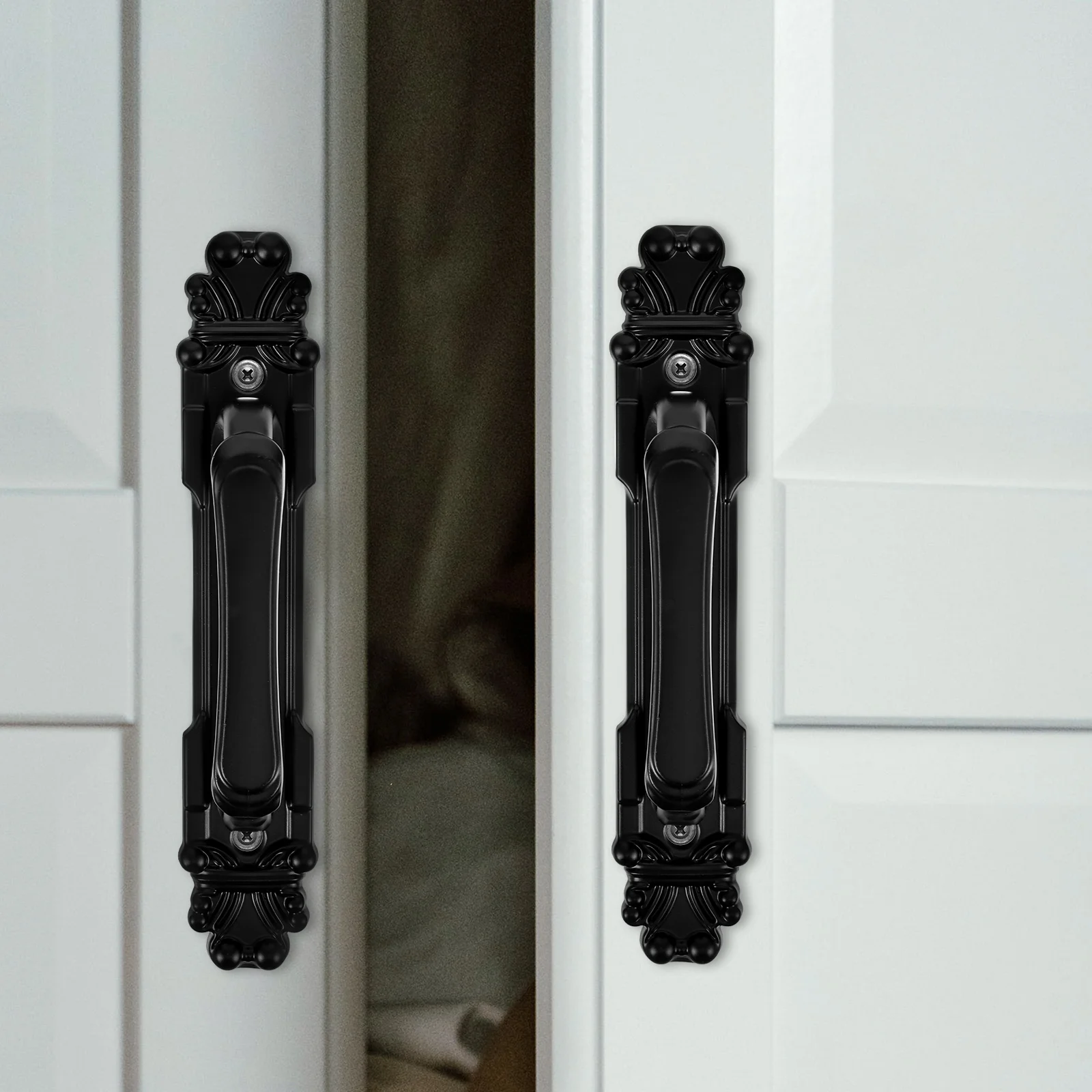 2pcs Heavy Barn Door Handle Copper Pulls Entrance Garage Furniture Sliding Doors Vintage Barn Door Handle Hardware