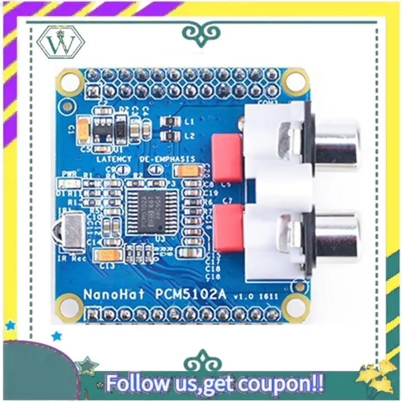 

NEW PCM5102A, Audio Expansion Control Board For Nanopi Neo & Neo Air Board