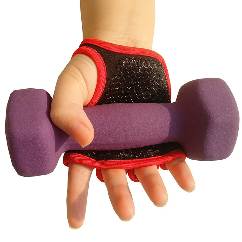 

1Pair Anti-Slip Fitness Gloves Silicone Gel Palm for Weightlifting Yoga Dumbbell Barbells Gym Training Half Finger Protective