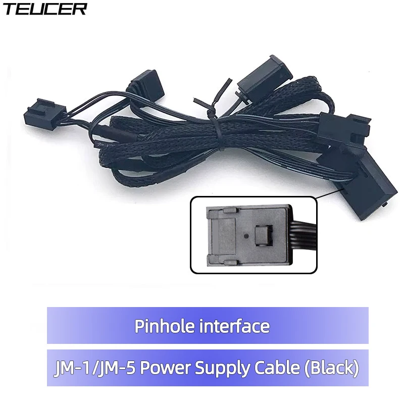 TEUCER JM Series Fan Power Cable Suitable for TEUCER JM-1 and JM-5 PC Fans.