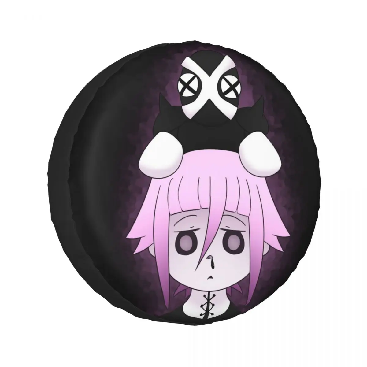 Custom Crona And Ragnarok Soul Eater Spare Tire Cover for Car Trailer 4x4 Wheel Protector Covers 14