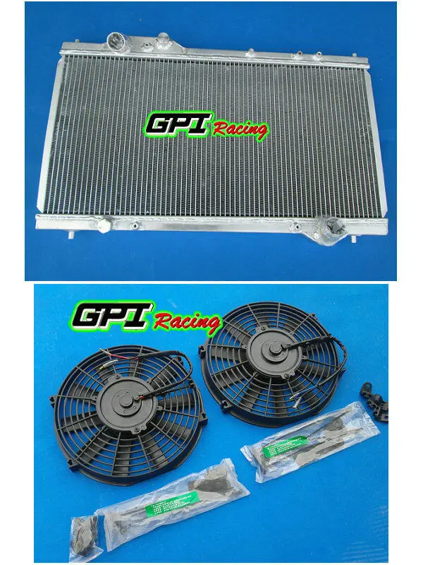 Aluminum Radiator+FAN For Acura NSX NA1/NA2 C30/C32 3.0L/3.2L V6 1990-2005 98 MT