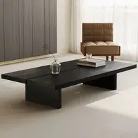 Wabi Sabi Minimalist Coffee Table Modern Trendy Rustic Rectangle Coffee Table Neutral Eclectic Mobilier Maison Home Furniture 5