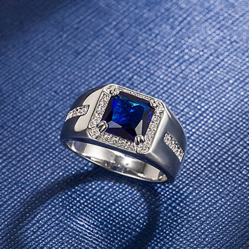 FUIHETYS 925 Silver Jewelry Ring for Women Men Accessories with Zircon Gemstone Finger Rings Wedding Party Bridal Gift Wholesale