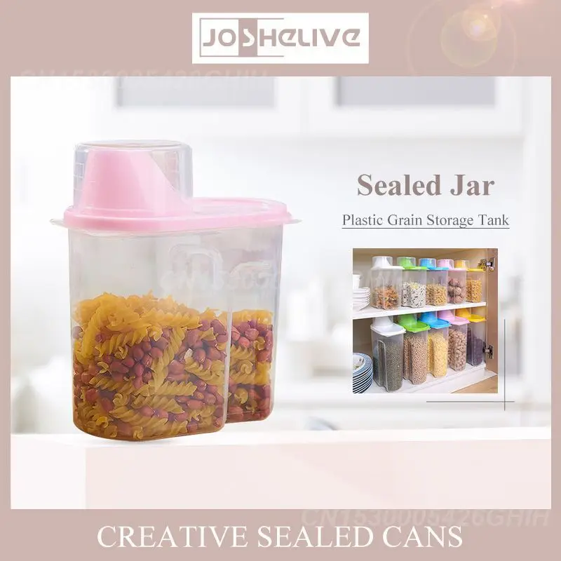 Multigrain Storage Airtight Organizer Space-saving Easy To Clean Stylish Efficient Storage Transparent Storage Tank Airtight Can