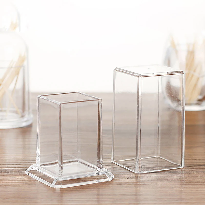 Living Home Living Room Storage Box Toothpick Box Thickened Acrylic Transparent Square Portable Creative Convenient