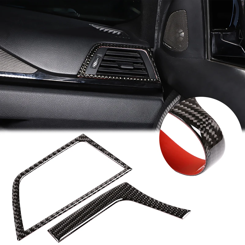

For BMW M3 F80 LHD Real Carbon Fiber Car Interior Air Conditioner Air Outlet Vent decoration Cover modification accessories