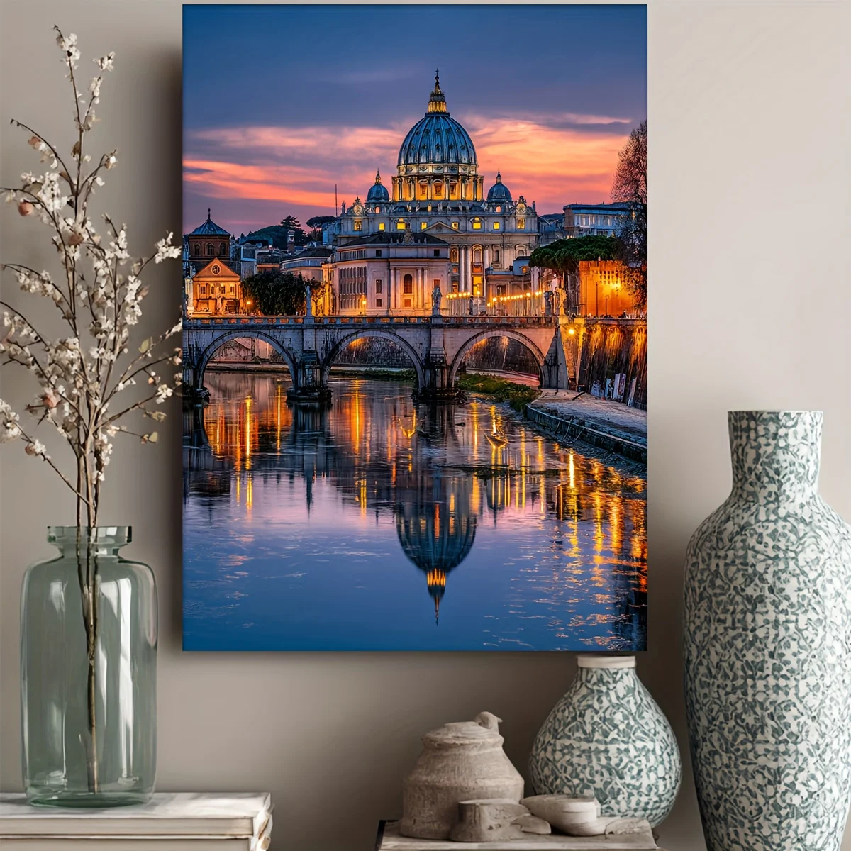 

500/1000/1200/2000PCS Puzzles for Adults St. Peter's Basilica At Dusk,Jigsaw Puzzles Brain Challenge Game Gift Home Decor