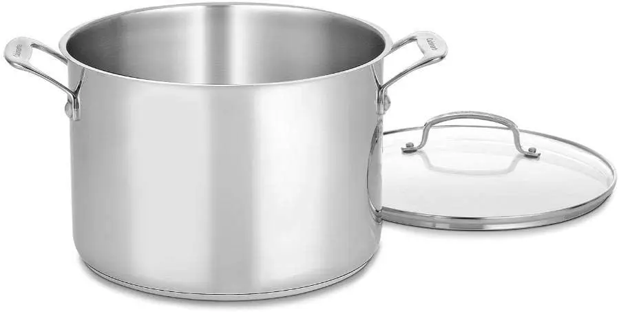 

10-Quart Stainless Steel Stockpot with Glass Lid, Chef's Classic Cookware for Home Kitchen