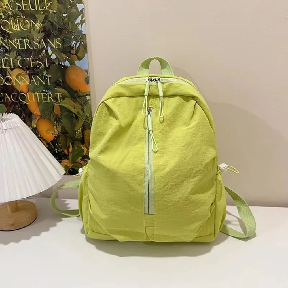 Lightweight Nylon Backpack Waterproof Large Capacity School Bag Soft Multicolor Student Schoolbags For Girls