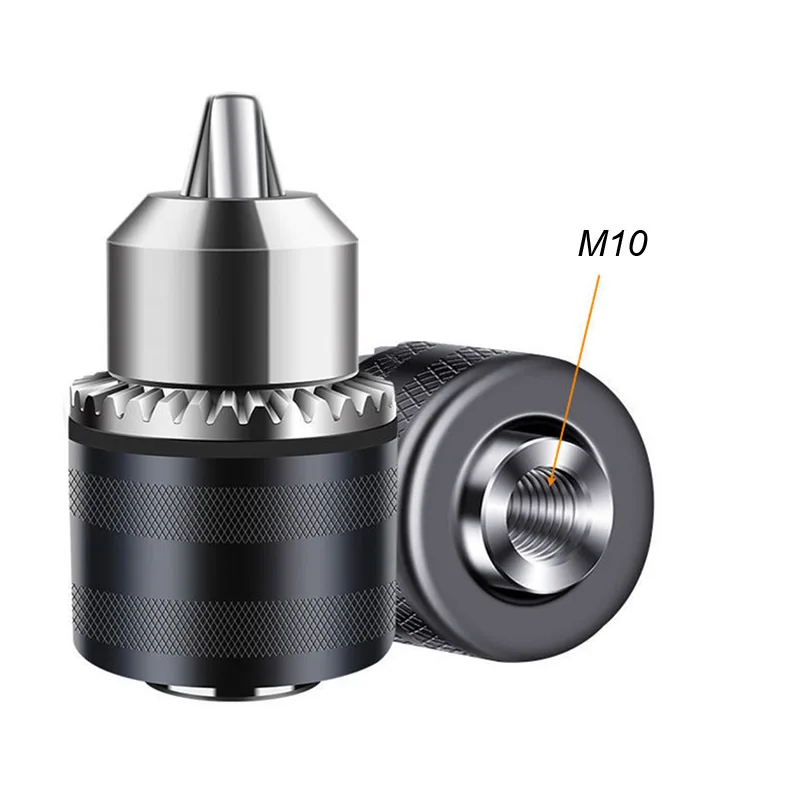 4 "전기 앵글 그라인더 용 0.5mm ~ 10mm 드릴 청크 파워 드릴 척 홀더 변환 어댑터 M10x1.5 키가있는 나사 콜레트