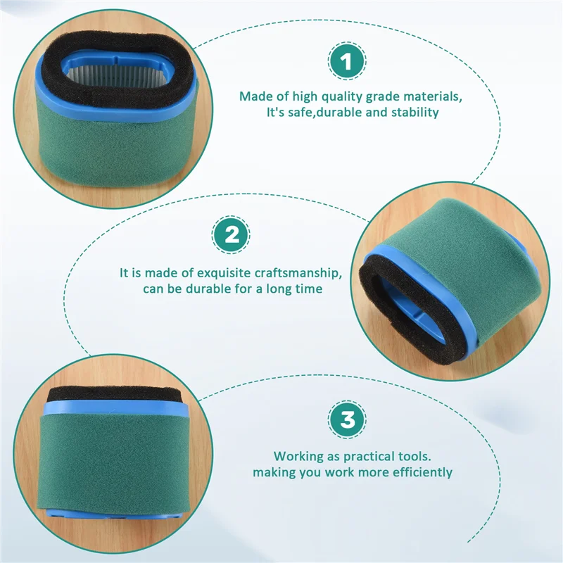 

Practical 498596 Air Filter With 273356S Pre Filter Cleaner For Briggs & Stratton 690610 697029 5059H 4207 30-033 Stens 100-093