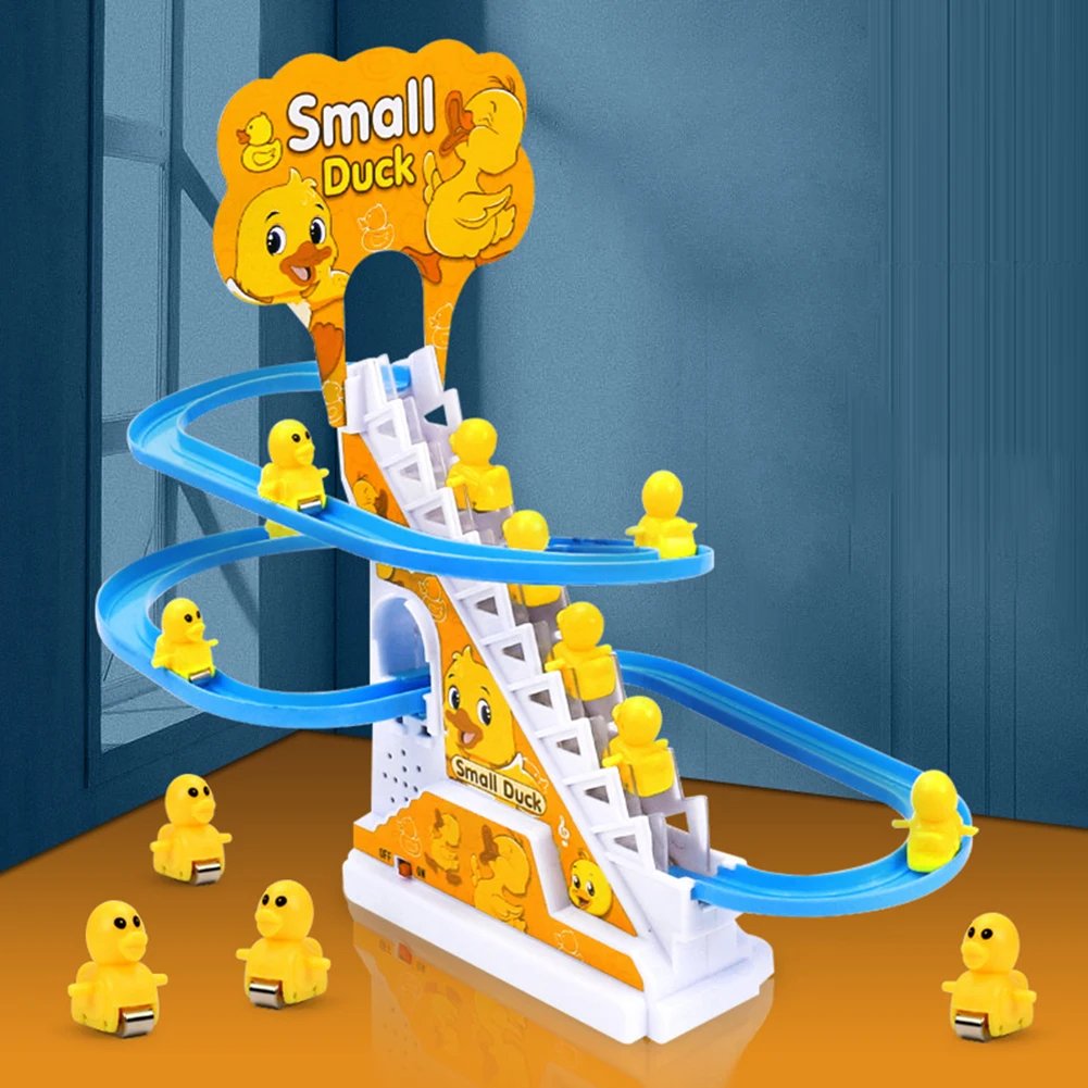 3PCS Early Educational Toys Duck/Pig/Dinosaur/Penguin Climb Stairs Toy Stair Climbing Toy for Kids 3 Years Old and Up