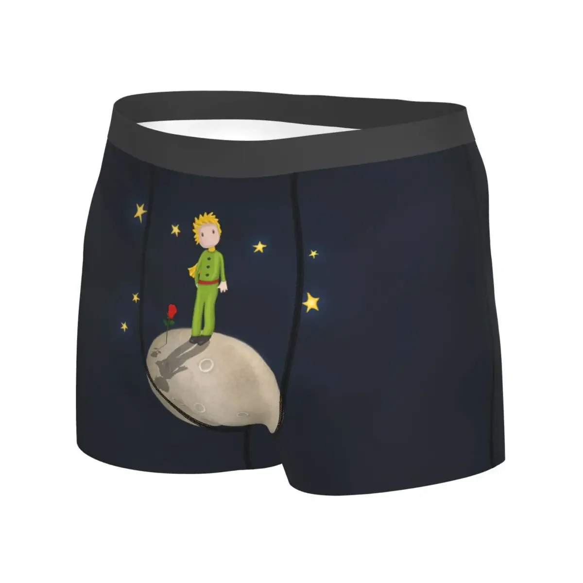 Men The Little Prince Valentina Hramov Underwear Le Petit Prince Funny Boxer Briefs Shorts Panties Male Soft Underpant Plus Size