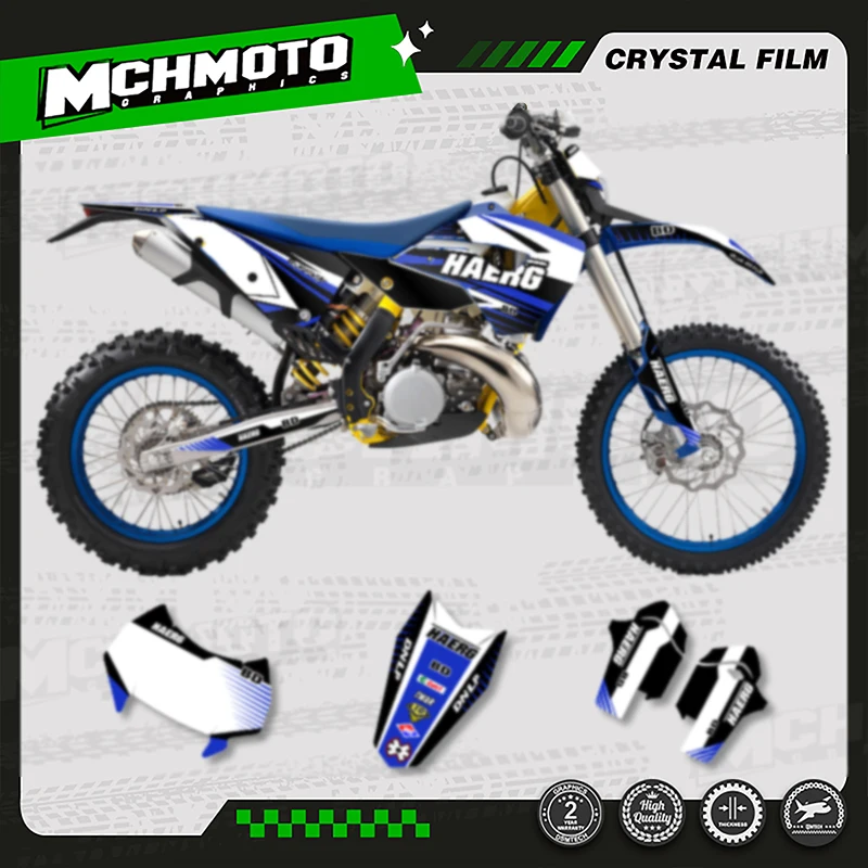 

MCHMFG MOTOR Custom Team Motorcycle Graphics Backgrounds Stickers Vinyl Decal for For Husaberg 2011 2012 TE 004