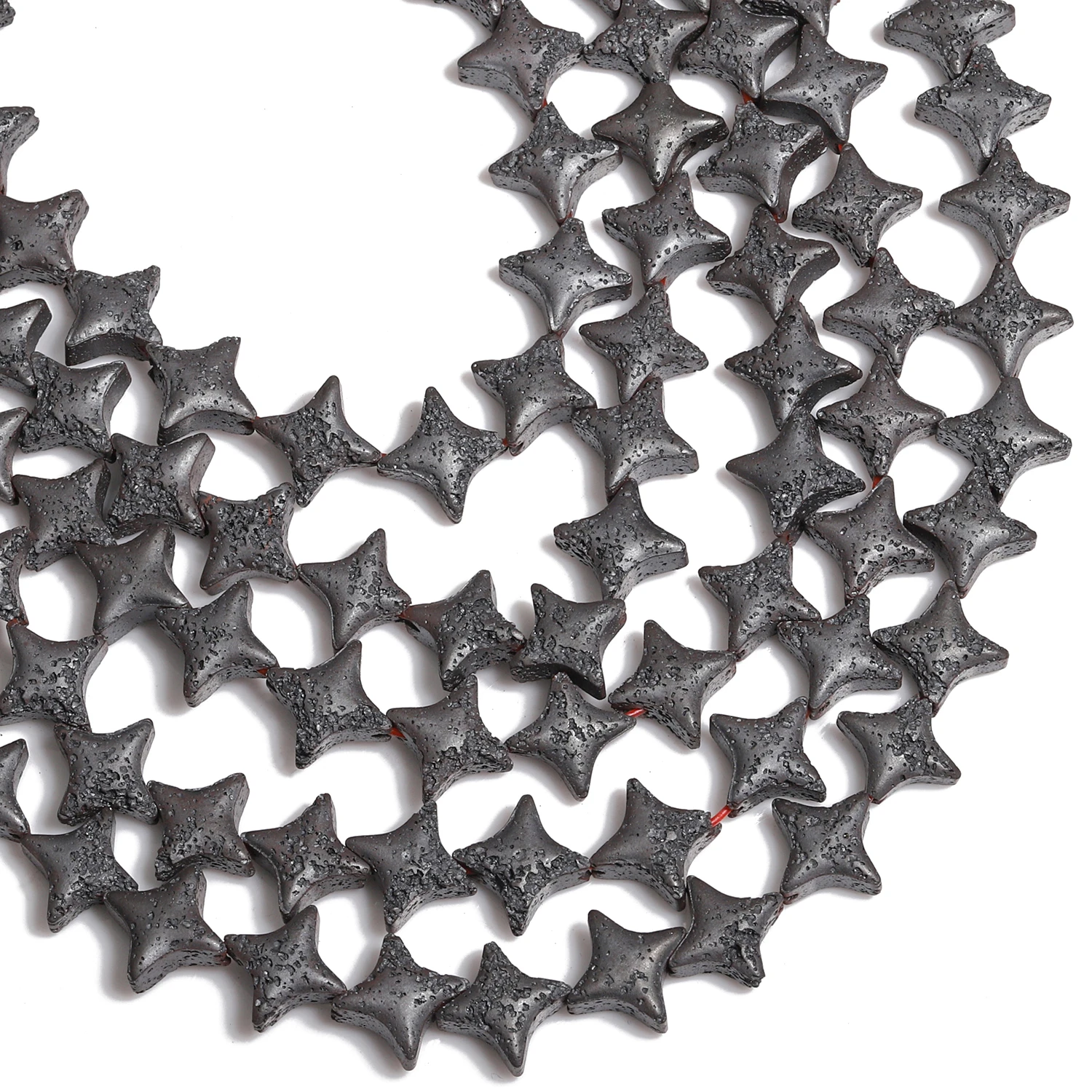 Wholesale AAA Black Lava Stone Beads Natural Stone Beads Loose Spacer Beads for Jewelry Making DIY Bracelet Necklace Accessories