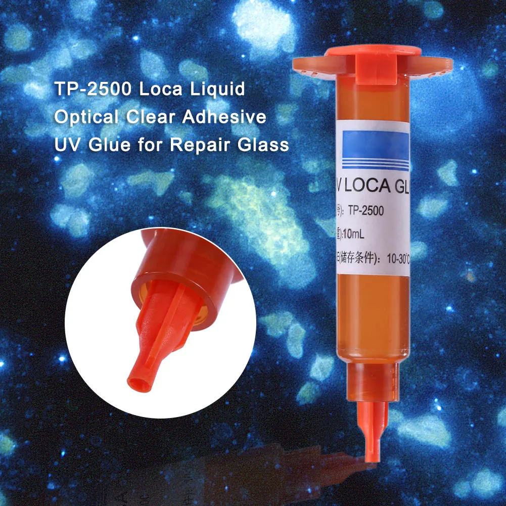 TP-2500 Loca UV Glue Liquid Optical Clear Adhesive UV Glue for Repair Glass