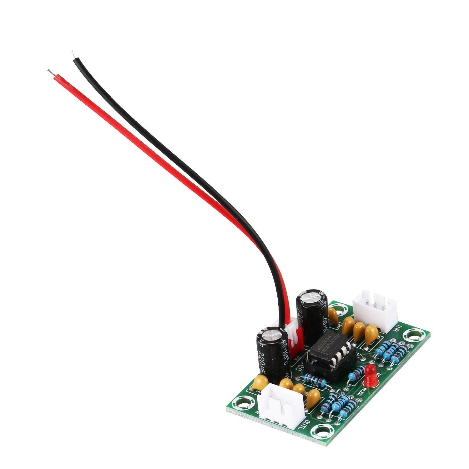 Mini Preamp Op Amp Module Amplifier Dual Channel NE5532 Preamplifier Tone Board 5 Times Wide Voltage 12-30V