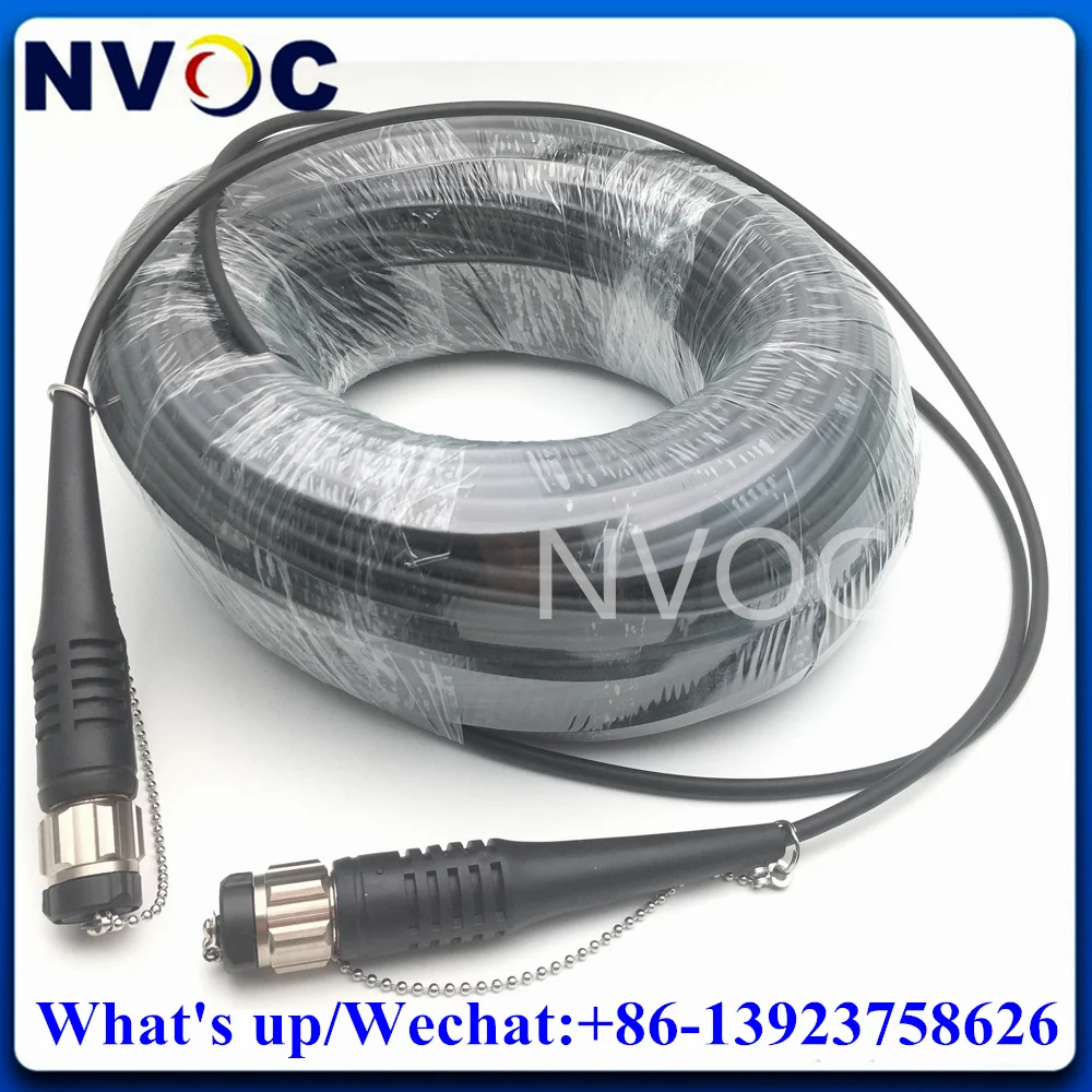 

4C ODC to ODC M Male Outdoor Waterproof 4Fibers ODC Plug Round 100M TPU 4Core Fiber Optic Patch Cord Connector Cable