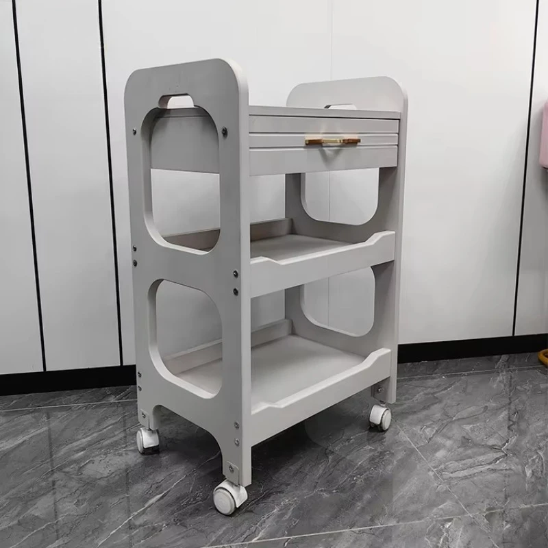 Salon Barber Shop Tool Trolley Multifunction Manicure Cart Hairdresser Beauty Cart