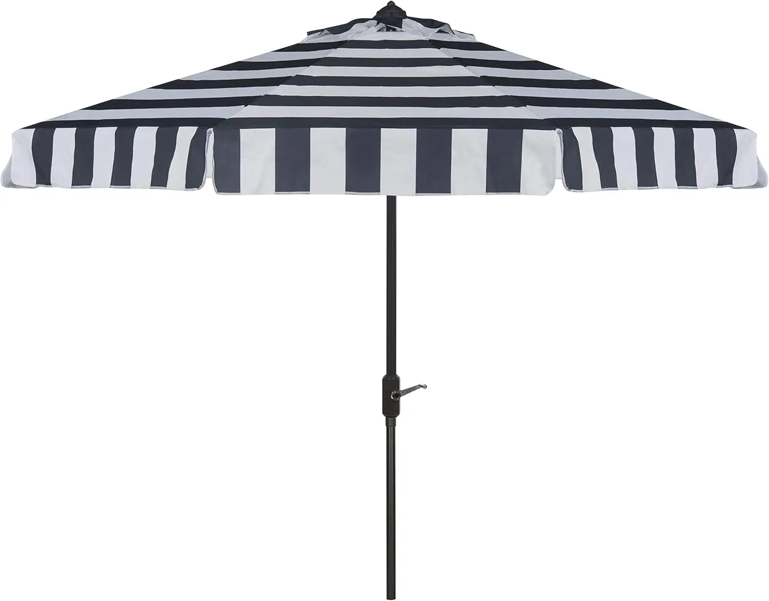 PAT8003B Outdoor Collection Elsa Fashion Line Auto Tilt Umbrella, 9', Navy/White