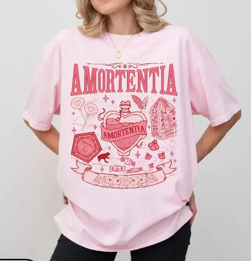 Amortentia Love Potion Shirt,Wizard Shirt, Universal Fan Shirt,Bookish Valentine Shirt,HP Fan Shirt,Potions Classroom T Shirts