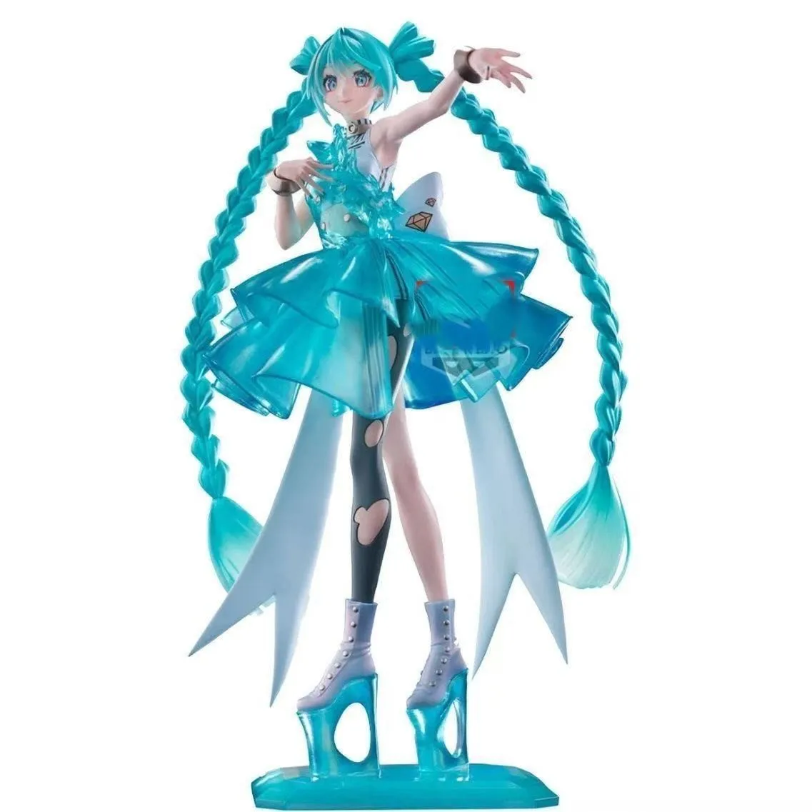 [En stock] Bandai Banpresto Hatsune Miku Banpresto Evolve Clearluxe-Emeraldgem Figurine d'anime originale, modèle de collection