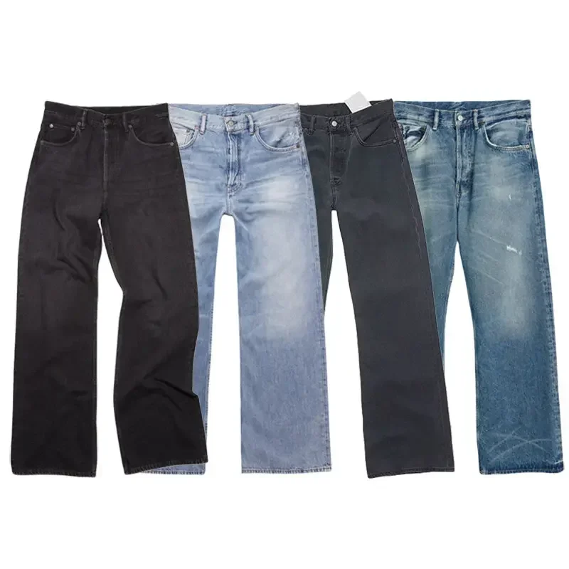 

AC 2021M washed old medium and high waist jeans