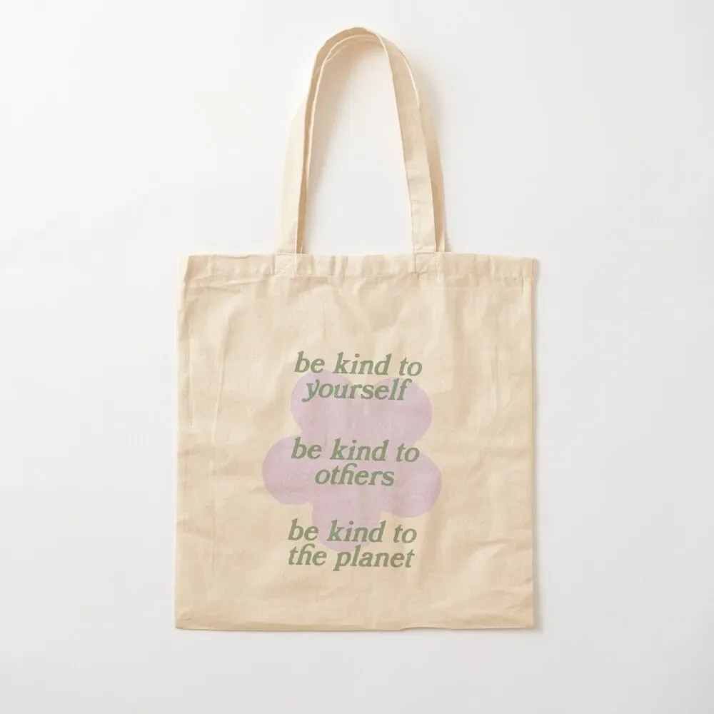 

Be Kind Tote Bag supermarket folding bag Shopper handbag Women's beach bags tote bag university