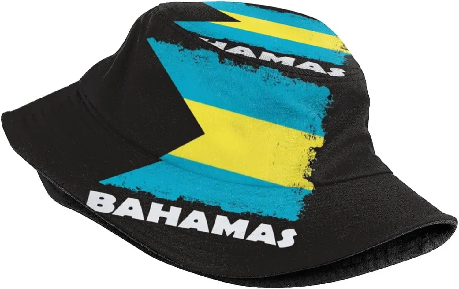 Bahamas Flag Bucket Hat Packable Outdoor Bahamian Sun Hats Fisherman Caps for Men Women