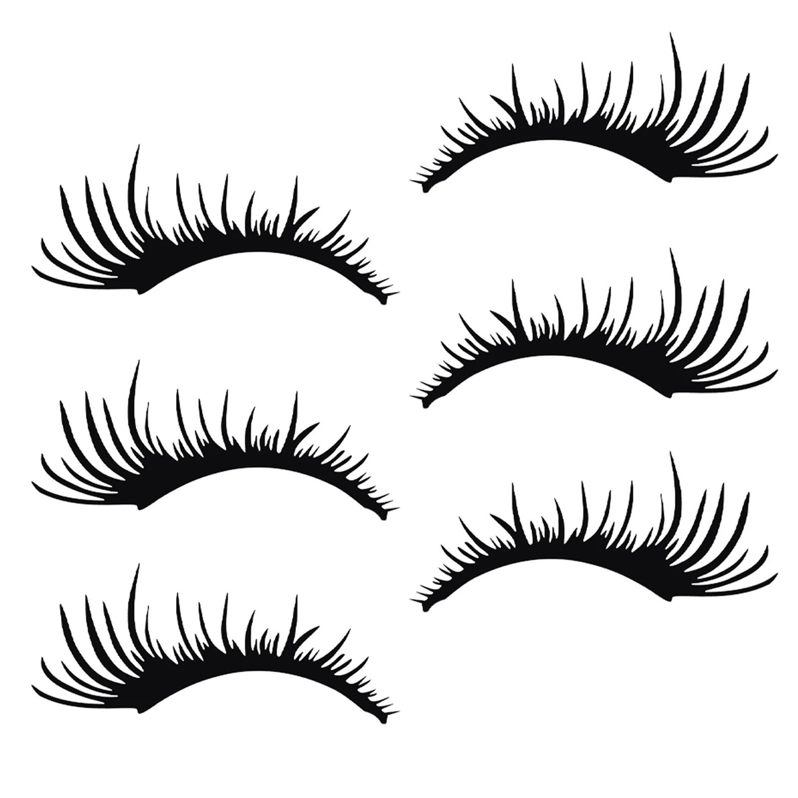 

Car Headlight Eyelashes Sticker Premium Pet Waterproof Durable Easy Install Remove No Residue Stylish Design Eye-Catching