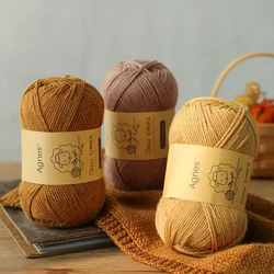 100% Merino Wool Yarn Soft Sweater Scarf Hat Woven DIY Baby Thread For Hand Knitting Crochet 50g/Ball 170m