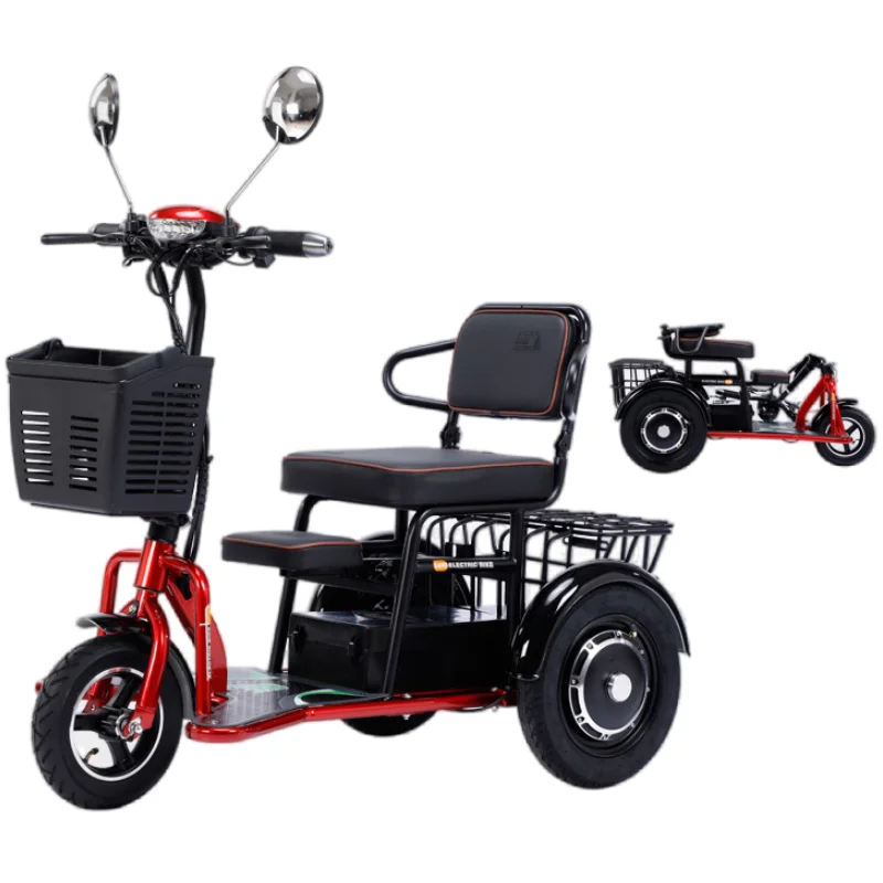 

Foldable Electric Adult 3 Wheel Tricycle 2 Seat For The Elderly 48V 20AH 350W Travel Mobility Scooter For Disabled People