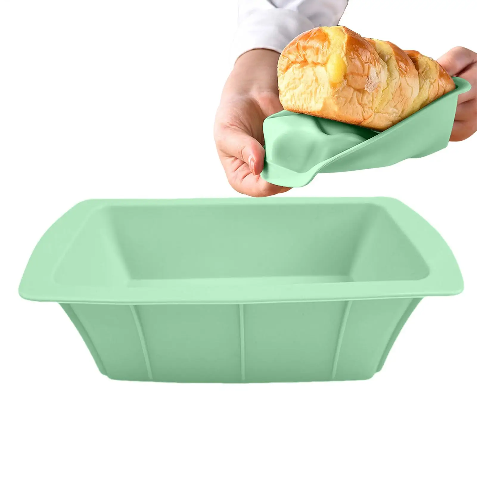 Molde de silicona antiadherente para tostadas, pan de queso, muffins, panecillos y pasteles, de fácil desmolde
