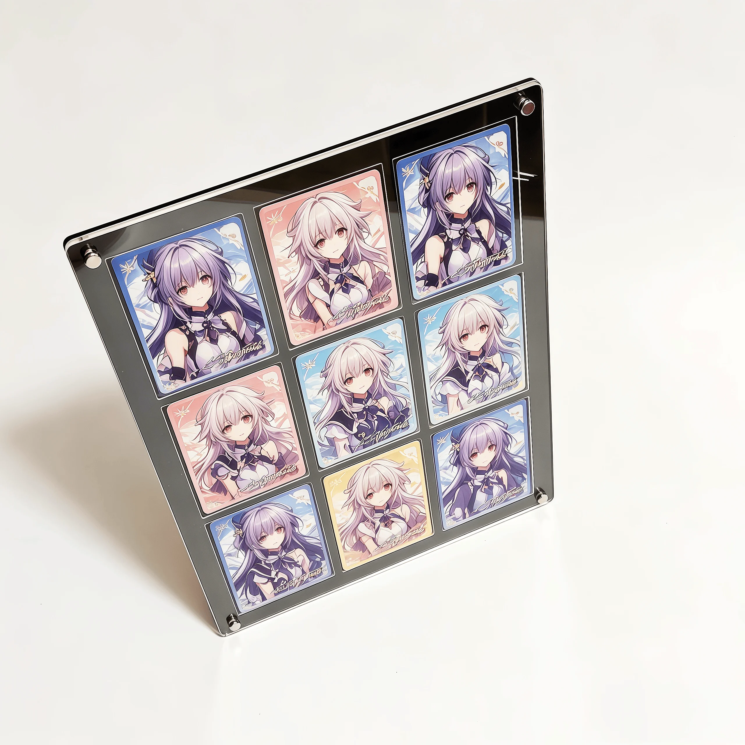 

PTCG Black Display stand Polaroid picture frame put more than collection card Pokemon Yu Gi Oh shot extra Action Stuck brick