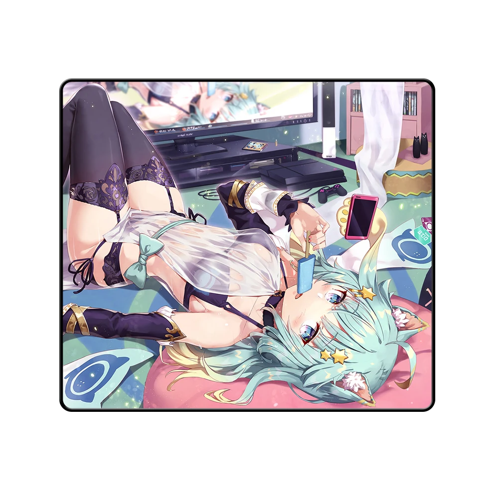 Augur design profissional gaming mouse pad premium mousepad velocidade e controle anime mesa tapete de mouse e-sports tapetes de mesa