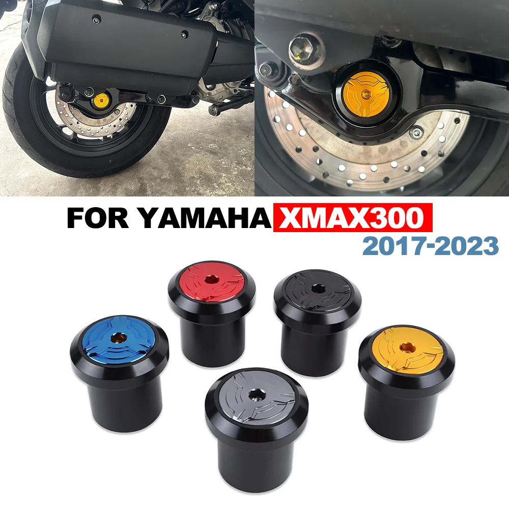

Для YAMAHA X-MAX 300 XMAX 300 XMAX 300 2017-2023 мотоциклетная задняя ось вилка крышка колеса слайдер винт защитное украшение отверстия