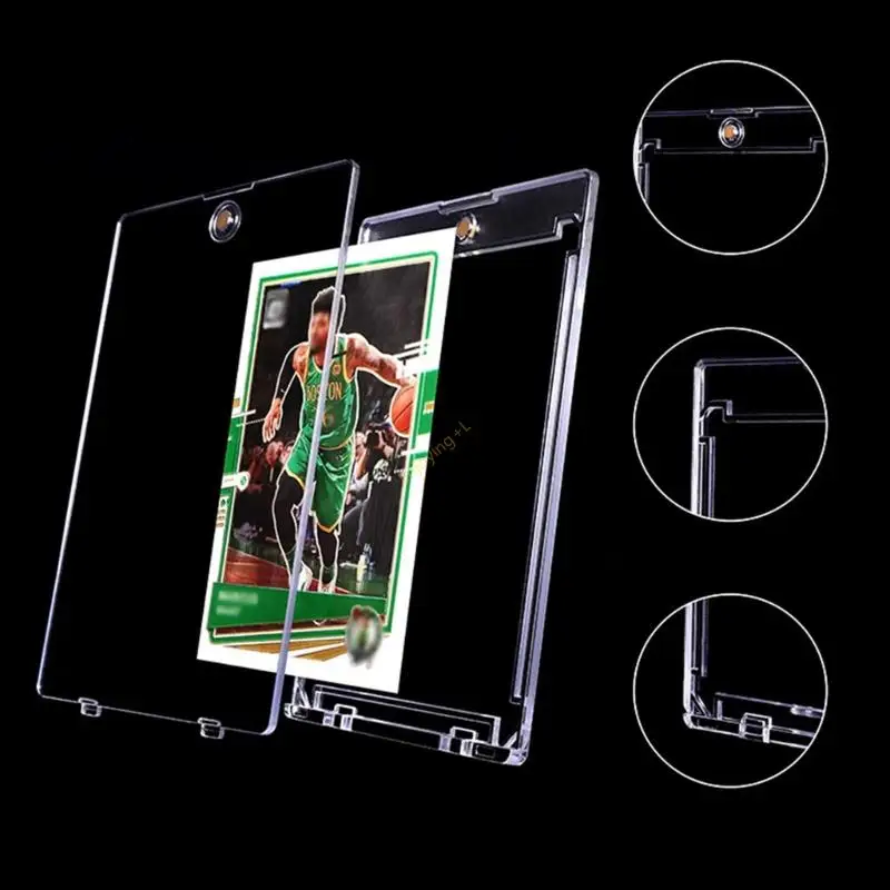 Modular Card Storage System With Closure Plastic Clear For Trading And Sports Cards