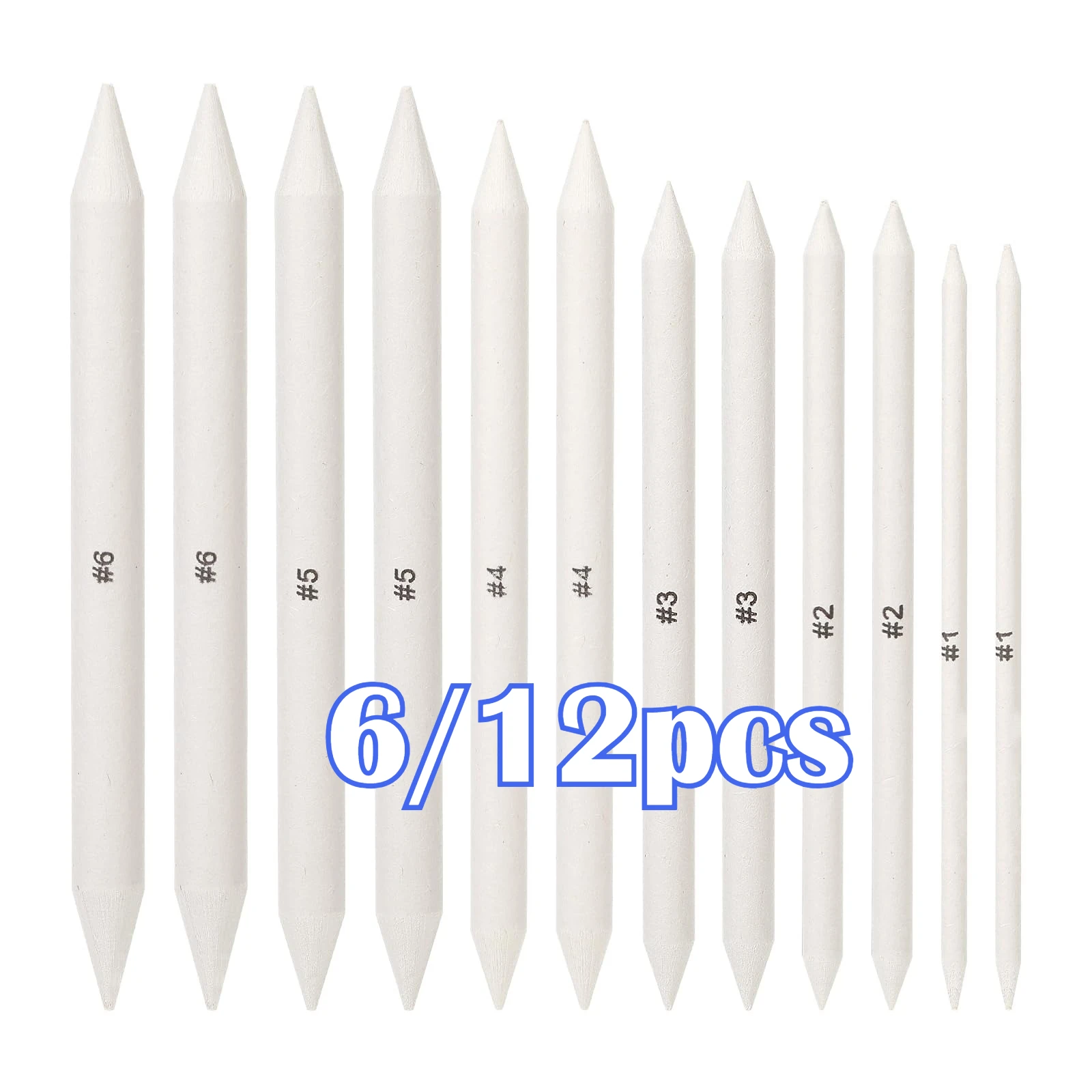 

6/12PCS Oil Pastel Blending Tools Pencils Soft Paper Felts Sketch Blending Sticks for Artist Student Sketch Drawing Supplies